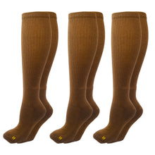 Load image into Gallery viewer, Socks For Heroes Coyote Brown Tactical Military Boot Sock - 3 Pack