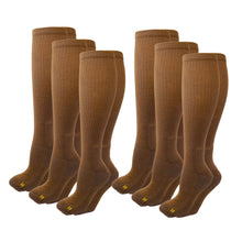 Load image into Gallery viewer, Socks For Heroes Coyote Brown Tactical Military Boot Sock - 6 pack